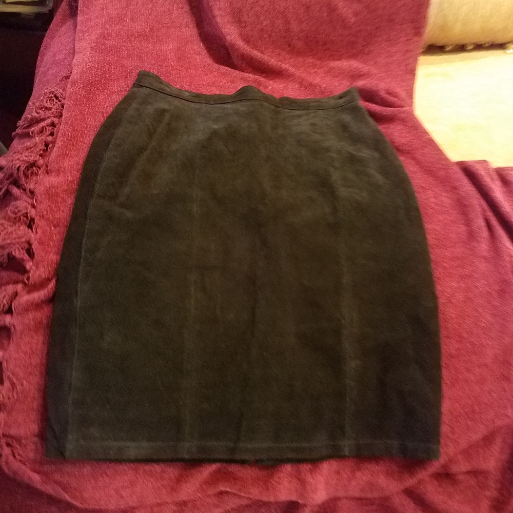 Black Suede Skirt